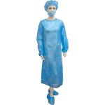 Blue Fluid Resistant FDA 16-70gsm Gown Disposable