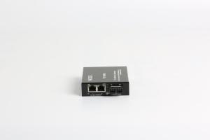 China 2 1000m Rj45 Ports 1 1000m Fx Port Gigabit Media Converter Black wholesale
