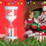 Plastic Hourglass Christmas Pink For Brushing