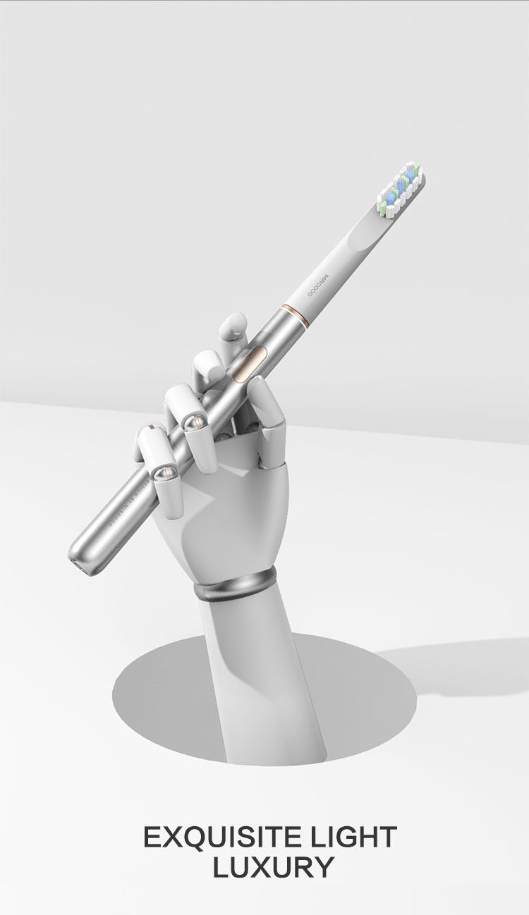 Custom LOGO Rechargeable Sonic Electric Toothbrush Battery Powered Waterproof