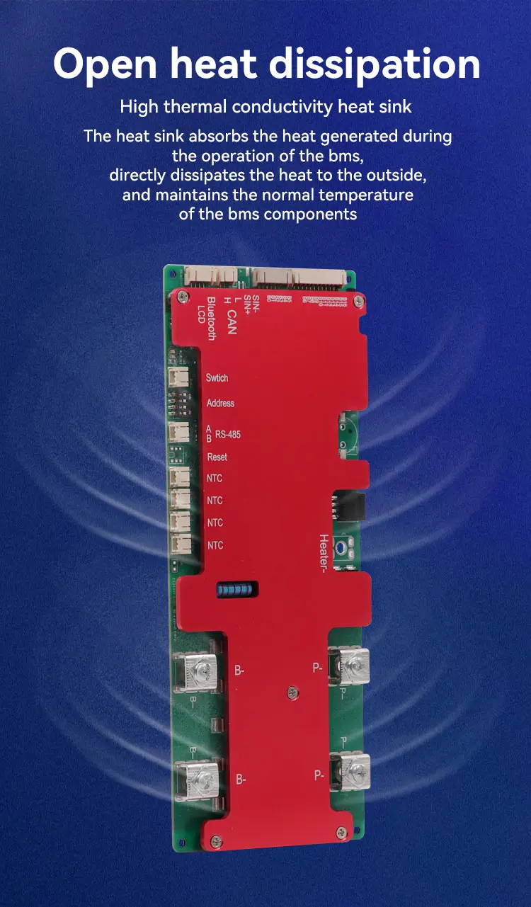 Ebike Lithium Ion Lfp Lto Lipo Solar Lifepo4 Battery BMS Board 8S 15A 24V Battery Management System