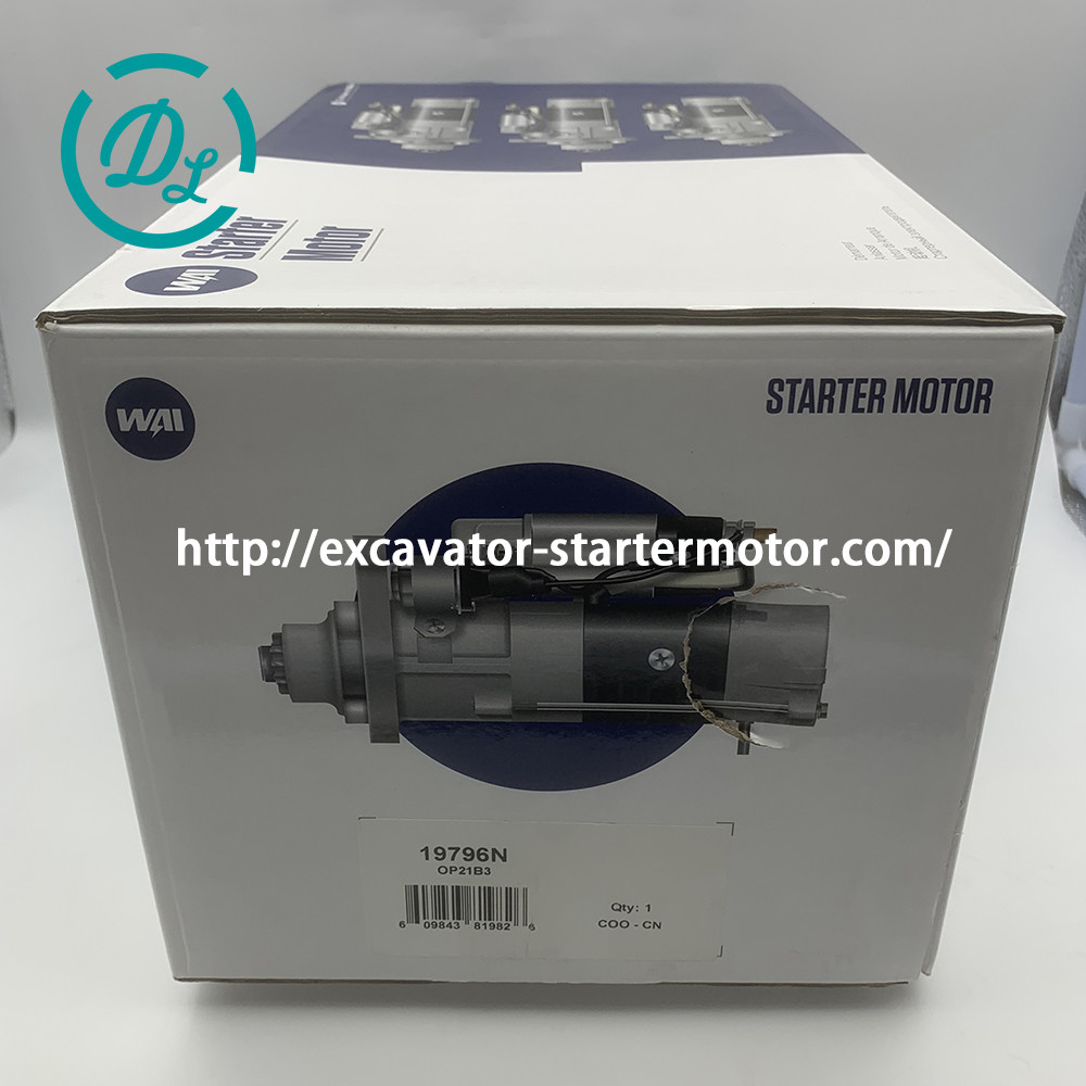 4KW 24V Excavator Starter Motor 0001231026 2697368 19796N 0001263019