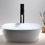 Deck Mount 304 Stainless Steel Bathroom Faucet Hotel Square Sink Tap
