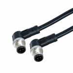Flexible 3 Pins M12 Power M12 Wire Connectors Cable Male Female Outdoor