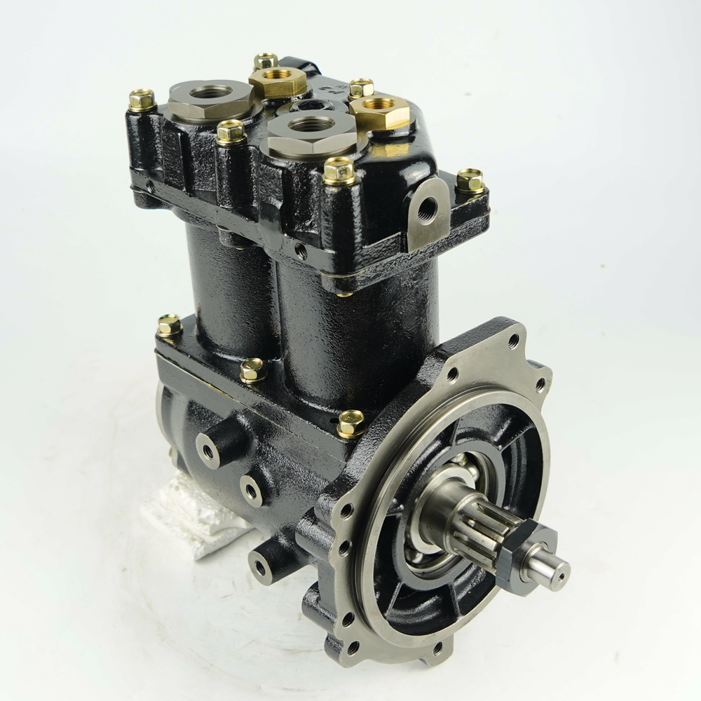 Genuine OEMME150697 Pneumatic Air Brake Compressor for Mitsubishi Fuso 6D24 Double cylinder Engine 35MM Crankshfat Diam