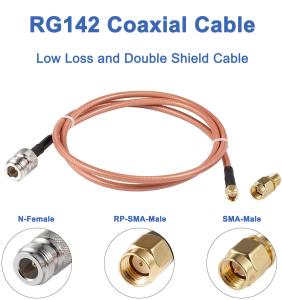China Custom Antenna Cable Assembly RG142 RF Coaxial Cable wholesale
