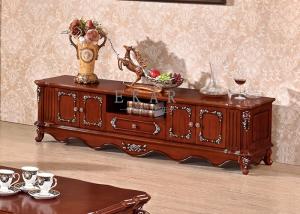 China European classical style wooden display cabinet tv stand wholesale