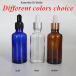Customized Luxury Makeup Serum Skincare Use Amber Brown Empty Essential Oil