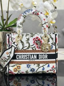 China Multicolor Petites Fleurs Custom Branded Bags Dior Medium D Lite Bag wholesale