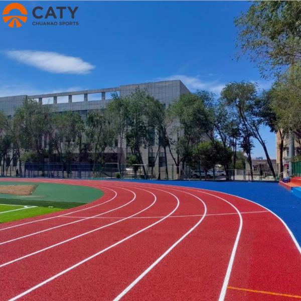 Premium Prefabricated Synthetic Rubber Running Track EPDM Rubber Surfacing Blue