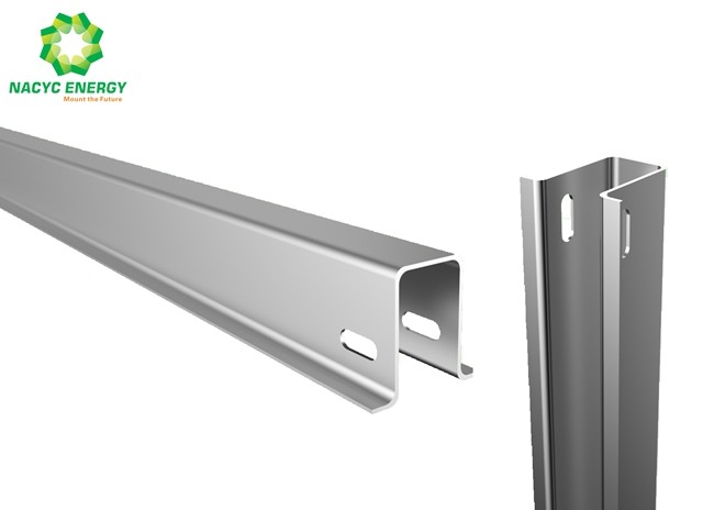 Single Pole Aluminum PV solar Ground Mounting System, Solar plant mount structure