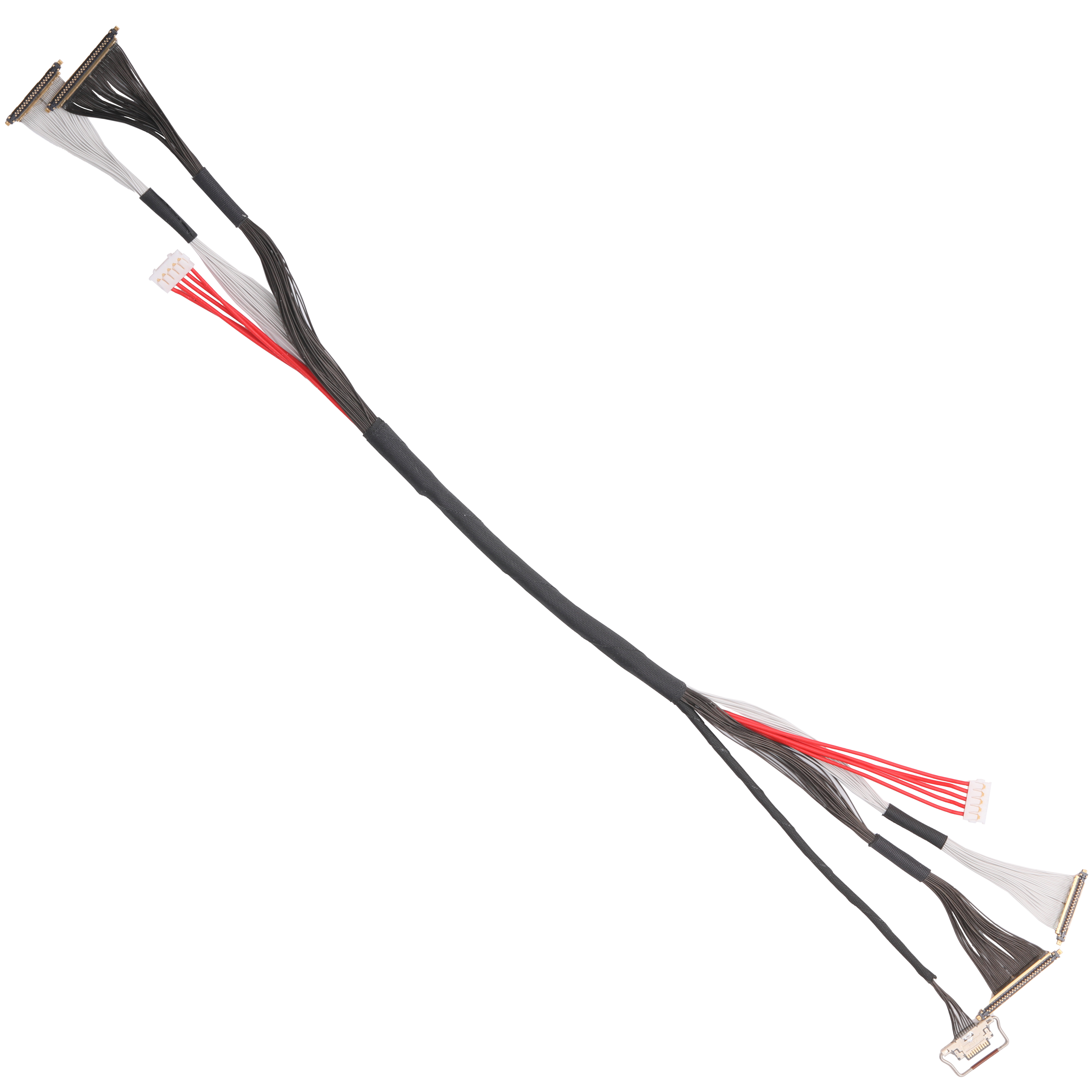 I-PEX Pitch 0.25mm 20531-034T-01 To 20633-210T-02S Idc Cable Customize