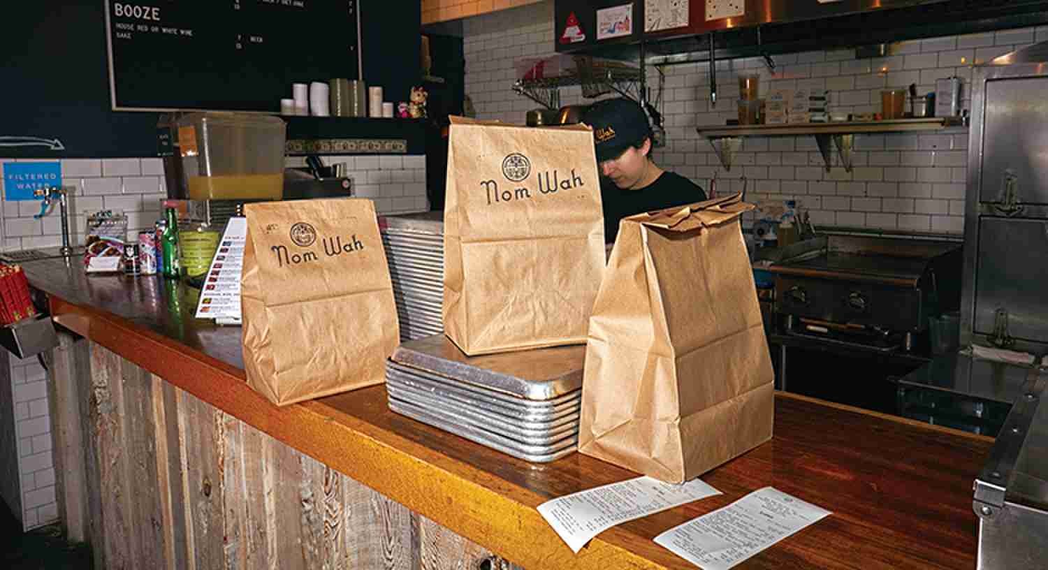 Biodegradable Flat Bottom Popcorn Kraft Paper Food Bags 2 LB 3 LB