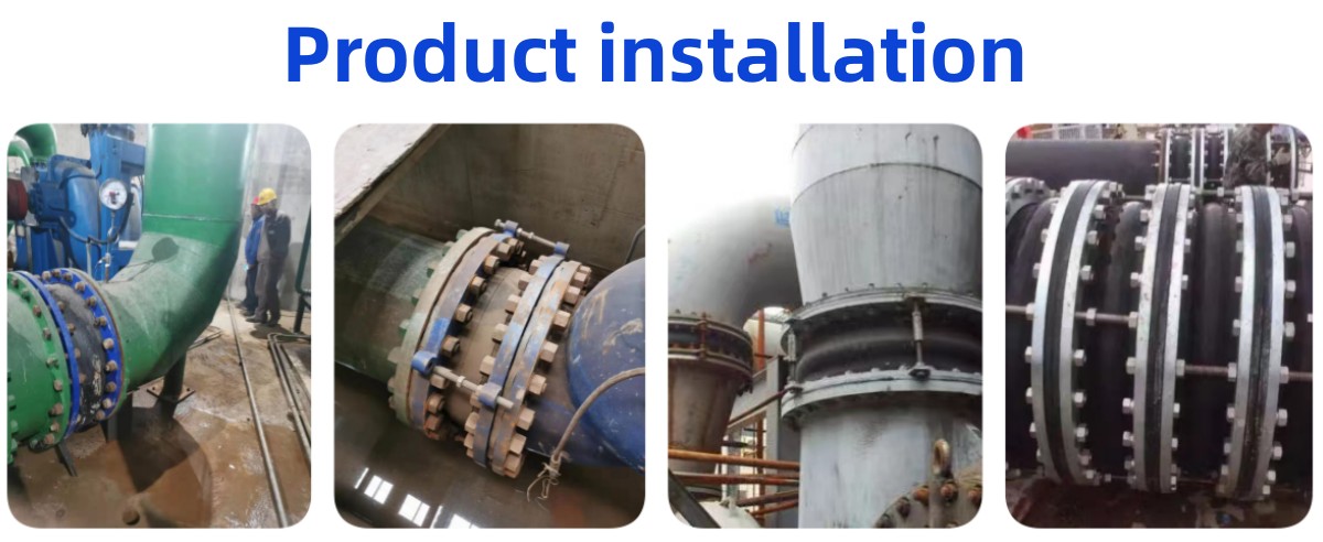 4 Inch Rubber Expansion Joint Neoprene Flexible Joints Built-In Nylon Cord Stainless Steel Reinforcement