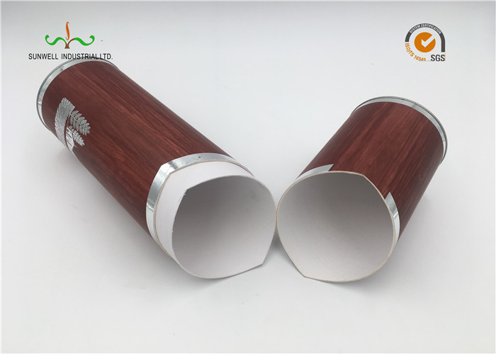 SGS Printed Cardboard Tubes / Serialized Products Packaging Round Tube Box With Lid