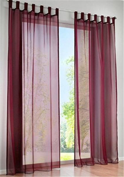 Shrink Resistant Kitchen Window Curtains , Large Window Curtains Reducing The