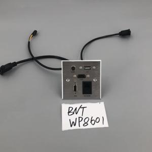 China Multimedia 86mm*86mm aluminum drawing panel wall socket wholesale