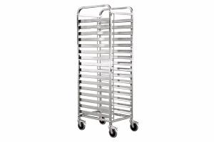 China RK Bakeware China Foodservice NSF 15 Tiers MIWI Oven Stainless Steel Baking Tray Trolley wholesale
