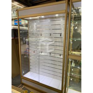 China T4 LED Lockable Glass Showcase Cabinet 1200*400mm Aluminum Frame wholesale