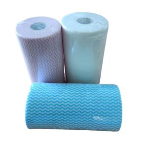China 50GSM Spunlace Disposable Polishing Cloths , Antibacterial Kitchen Cloth Wipes wholesale