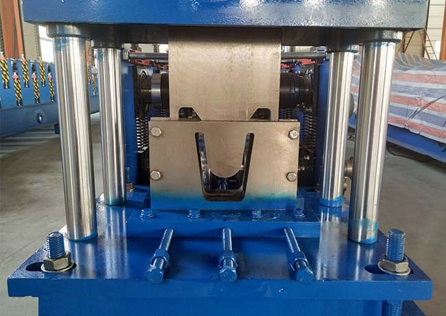 400H Steel Frame U Channel Roll Forming Machine Electric Tension 380V 50Hz 3 Phase