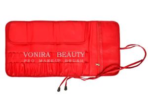 China Professional Makeup Brush Roll Pouch Toiletry Holder Pen Pencil Storage Bag wholesale