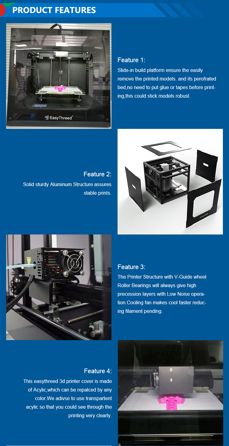 Easthreed Engineer Service Decent 3D Printer Mini Size Apply To Children Use