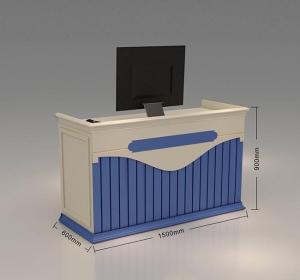 China Supermarket Grocery Retail Checkout Counter Retail Cashier Desk Durable wholesale