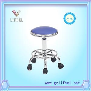 China Professional fashionable salon furniture Barber chair stool with footrest wholesale