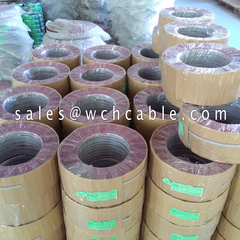 XLPE Flat Ribbon Cable UL21016 #26AWG 10Pins 1.0mm Pitch