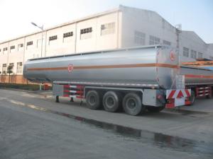 China 25 to 60 CBM Fuel Tank Truck Trailer Aluminum Alloy Stainless Steel Optional wholesale