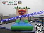 PVC Inflatable Single Lane Slip , Inflatable Water Slide Single Slip