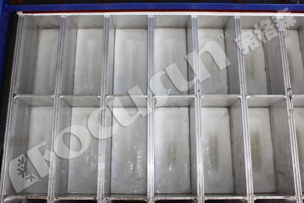 5tons Air-cooled Bar Ice Plant with Advanced Technology 3500*1060*2200 mm Size