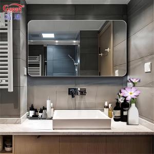 China Wall Mirror Adhesive Coaster Pocket Half Round Compact Wavy Full Length Home Decor wholesale