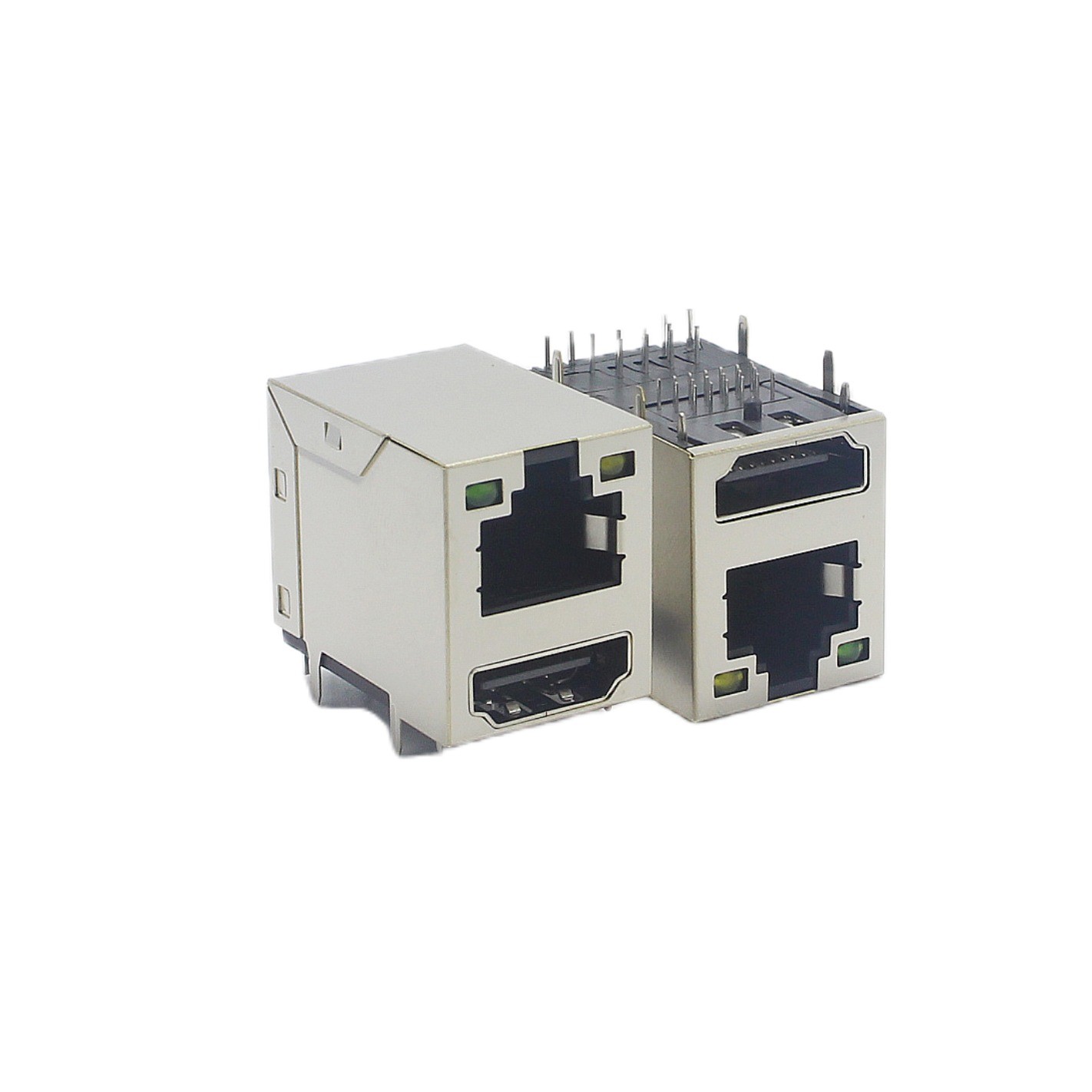 Integrated Shielded RJ45 Connector Modular Jack Ethernet HDMI Combo