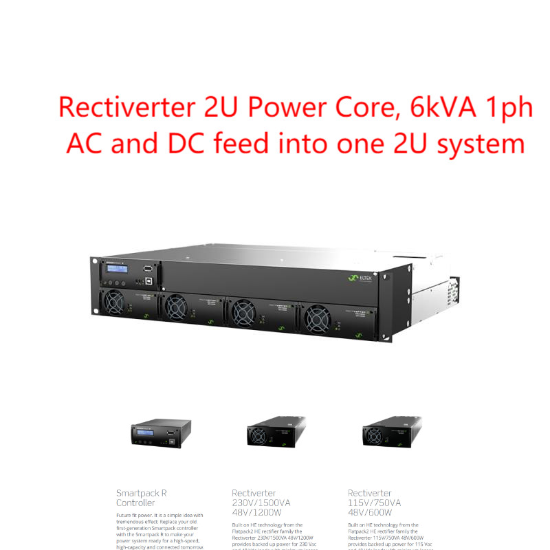 2U 19inch 6kva 1 phase telecom power system eltek rectiverter (CTOR0402.xxx)
