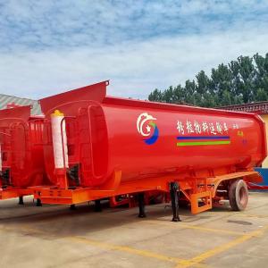 China Tank Powder Transportation Dump Trailer Tipping Trailer Powder Truck Semi Trailer wholesale