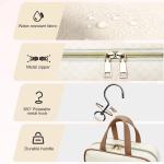 Water-resistant Creamy White Toiletry Hanging Makeup Cosmetic Organizer Travel