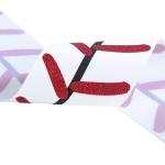 Custom Quality Glitter Grosgrain Pink Ribbon 75mm