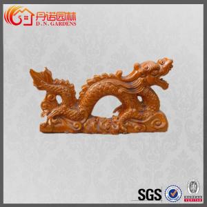 China Gazebo Asian Ceramic Figurines Temple Dragon Roof Ridge Ornaments wholesale