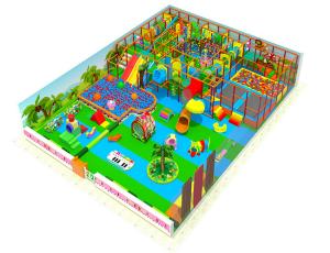 China Fiberglass Slide Kids Indoor Playground Equipment 14m Width With Toddler Area wholesale