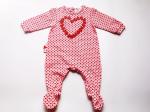 Velour Cute Baby Rompers With Feet For Baby Girl