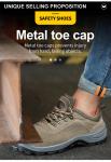 Yellow Lightweight Comfortable Safety Shoes / Comfortable Work Shoes Men with PU