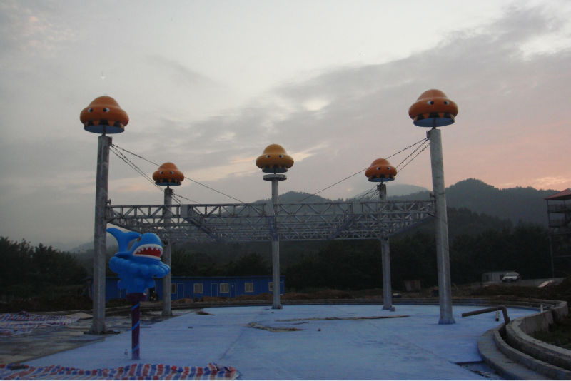 Fiberglass Resort Waterpark Project , Giant Slides Rides Projects for Water Park