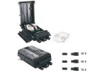 Factory Manufacturing FTTH Black 96 Core Dome Fiber Optic Splice Closure PP+GF