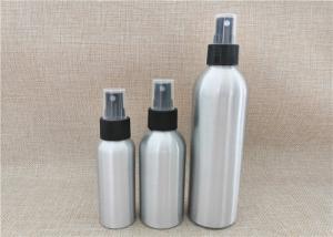 China Silver Color Aluminum Cosmetic Bottles For Cosmetic Packaging Custom Size wholesale
