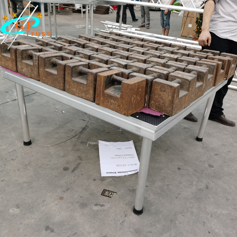 Aluminum 8.5cm frame platform folding table dj Mobile Rental Stage for Events