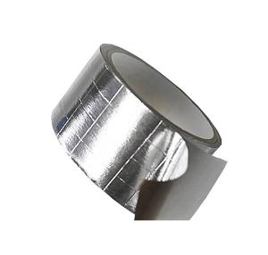 China 2 Way FSK Aluminium Tape Waterproof Rubber Resin Adhesive HVAC Reinforced Foil Scrim Kraft Tape wholesale
