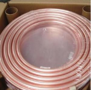 China ASTM B280 Copper Alloys Tube Pipe Straight Coil For Air Conditioner wholesale