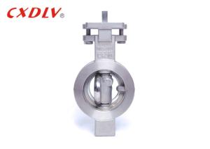 China Large Diameter Wafer Butterfly Valve For Various Liquids Metal Seal wholesale